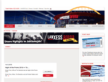 Tablet Screenshot of lanxess-arena.de